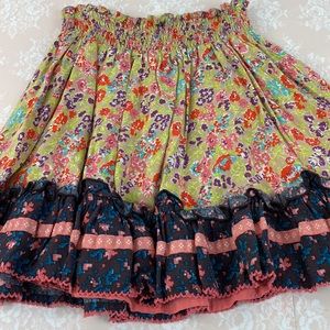 Matilda Jane Ruffle Lined Skirt Girls Size 6